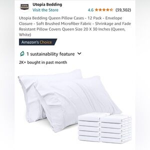 Brand new pillow cases set of 12